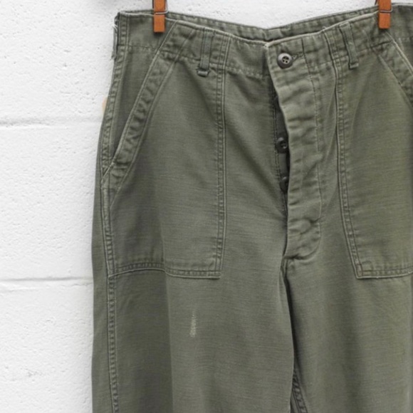 Sateen 1970’s Military Pants. - Picture 2 of 2
